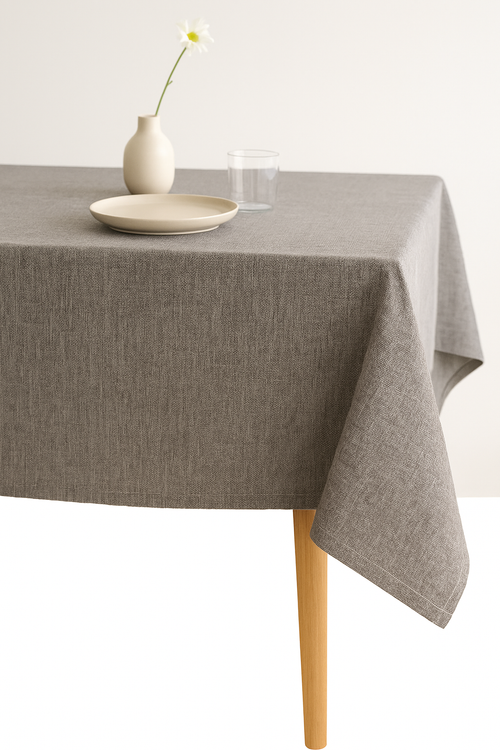 Nappe impermeable tissu style campagnard anti taches infroissable - vue 2 sur 2