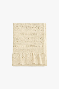 Nappe jacquard vintage bordure dentelle style nordique repas