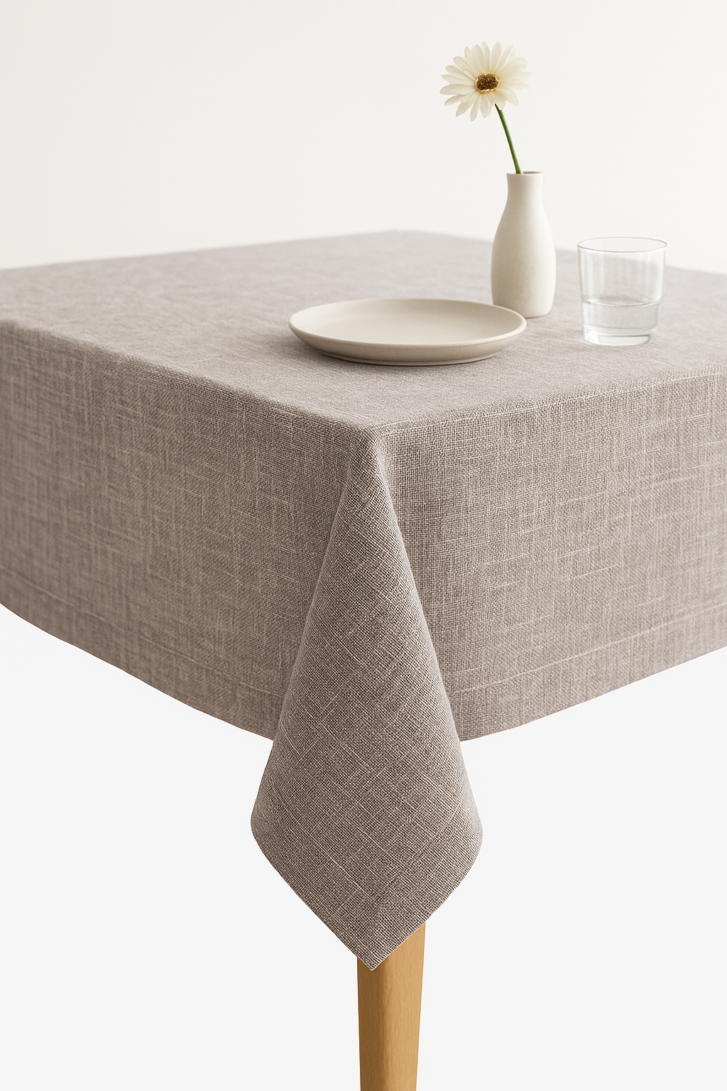 Nappe polyester unie style japonais lavable repas fete