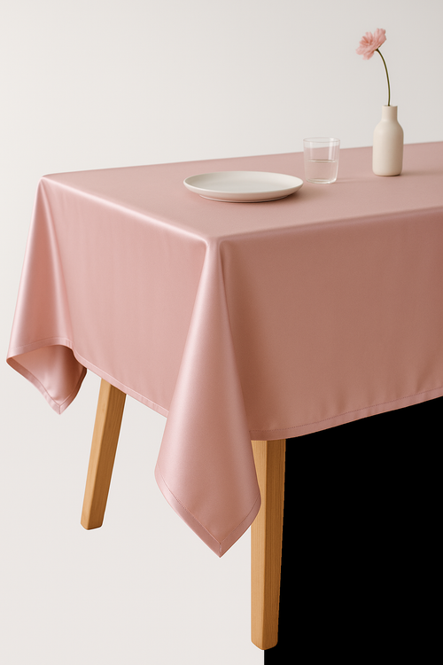 Nappe satinée élégante protection huile table repas fêtes
