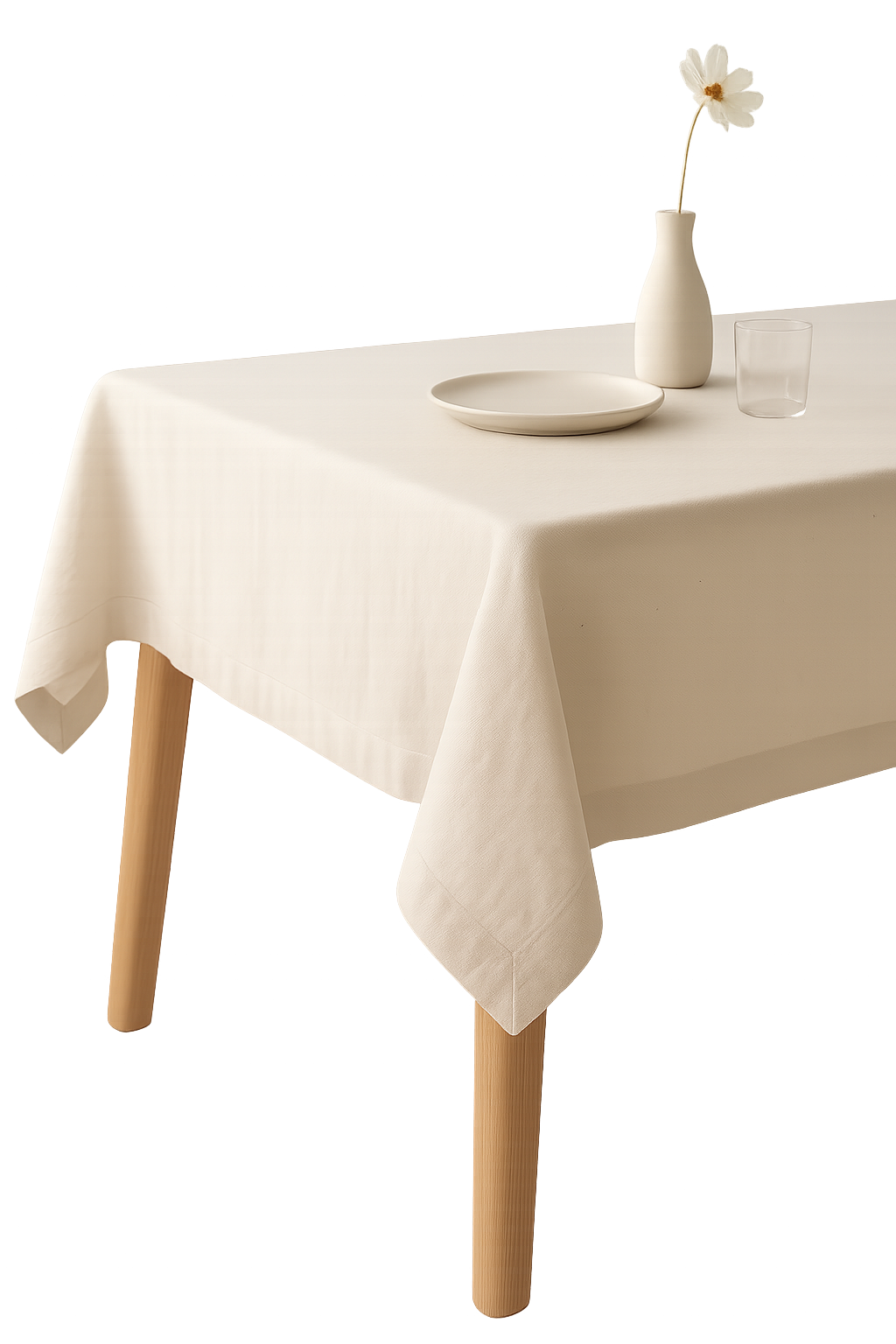Nappe style campagne nordique tissu polyester pour table - vue 3 sur 2