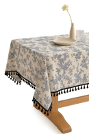 Nappe style champetre motifs floraux table maison