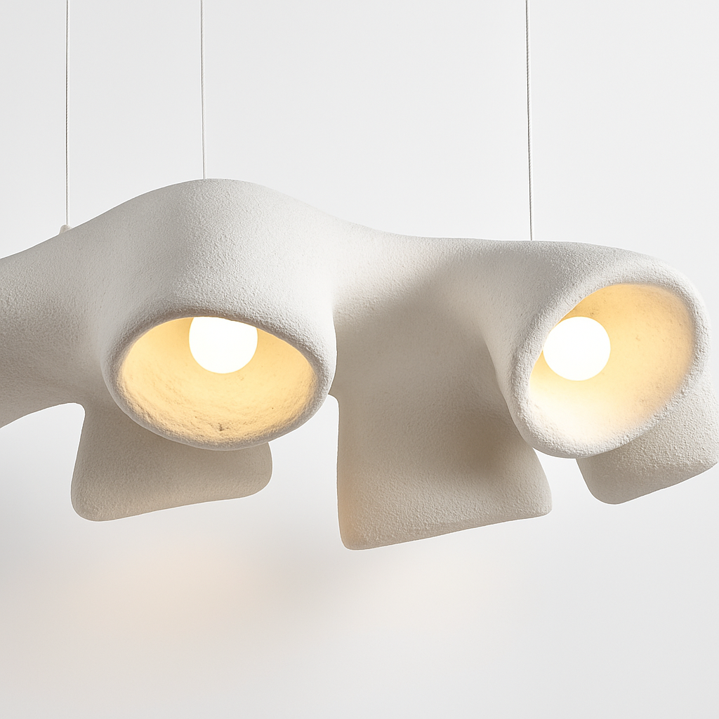 Nordic Pendant Lights Minimalist Resin Suspension Hanging Lamp For Living Room Dining Room Lobby - vue 5 sur 9
