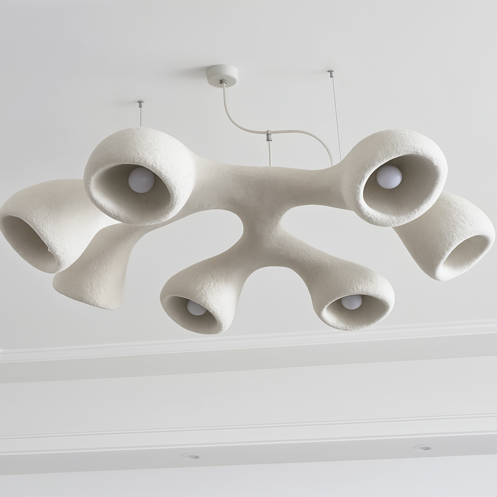 Nordic Pendant Lights Minimalist Resin Suspension Hanging Lamp For Living Room Dining Room Lobby - vue 6 sur 9