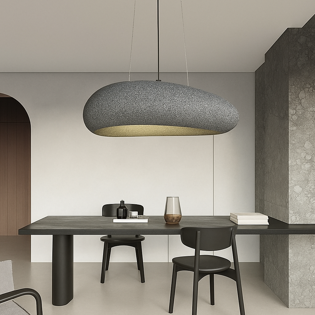 Nordic Wabi Sabi Restaurant LED Pendant Light Lustre Living Room Chandelier Kitchen Island Bar Cafe Loft Home Decor Hanging Lamp - vue 3 sur 8