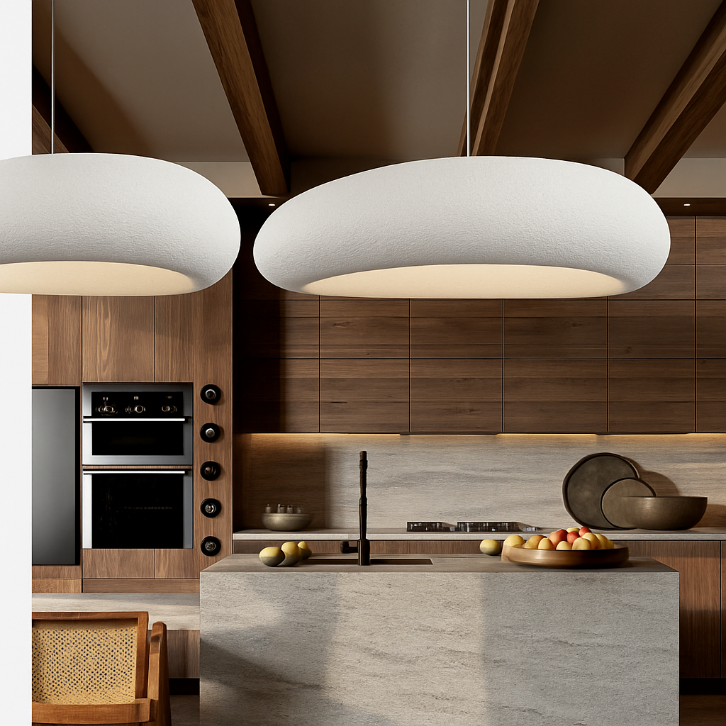 Nordic Wabi Sabi Restaurant LED Pendant Light Lustre Living Room Chandelier Kitchen Island Bar Cafe Loft Home Decor Hanging Lamp - vue 5 sur 8