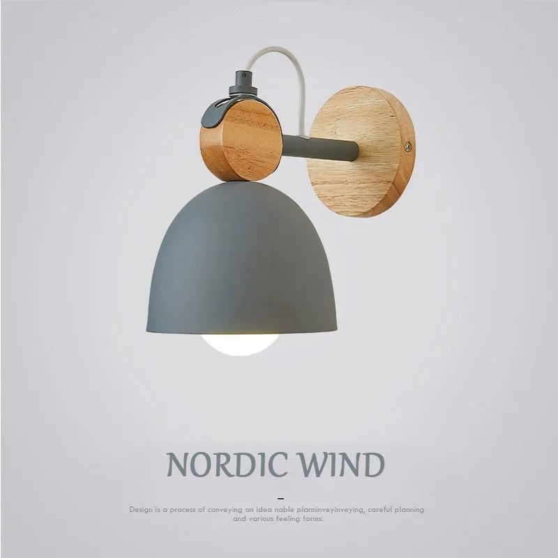 Nordique Macaron coloré luminaria chambre chevet applique murale LED lampe Simple salon décor à la maison бра 	 couloir allée applique murale