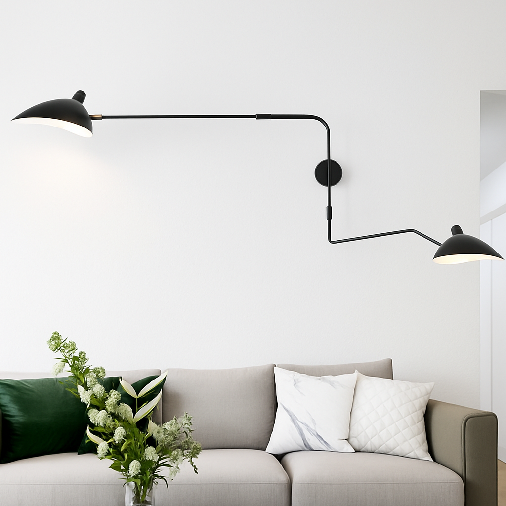 Nordique moderne minimaliste applique murale salon étude chambre chevet lecture lampe à LED bras Long réglable éclairage décoration