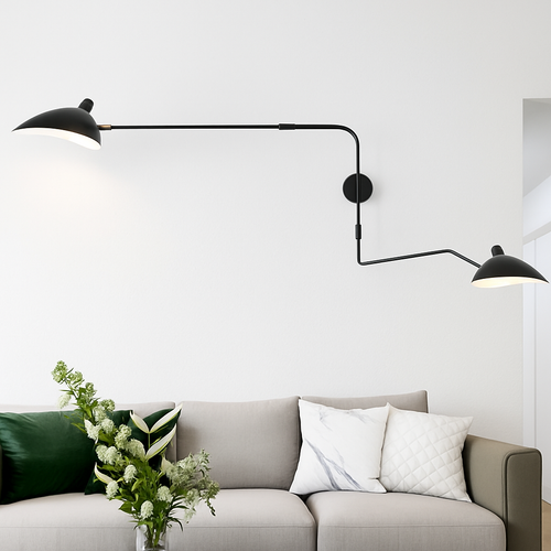 Nordique moderne minimaliste applique murale salon étude chambre chevet lecture lampe à LED bras Long réglable éclairage décoration - vue 2 sur 18