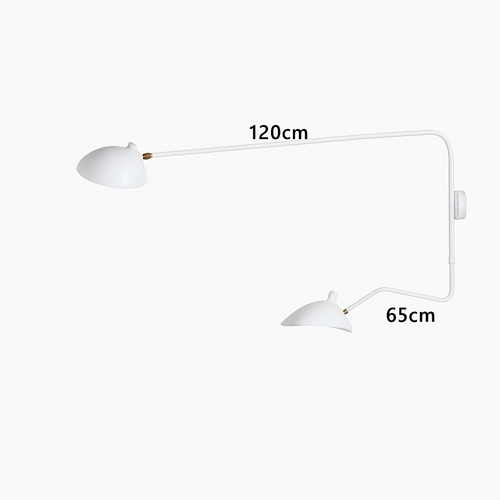 Nordique moderne minimaliste applique murale salon étude chambre chevet lecture lampe à LED bras Long réglable éclairage décoration - vue 17 sur 18