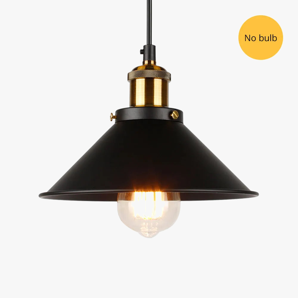 Luminaire Suspendu Industriel Rétro Luminaire Suspendu En Métal Noir