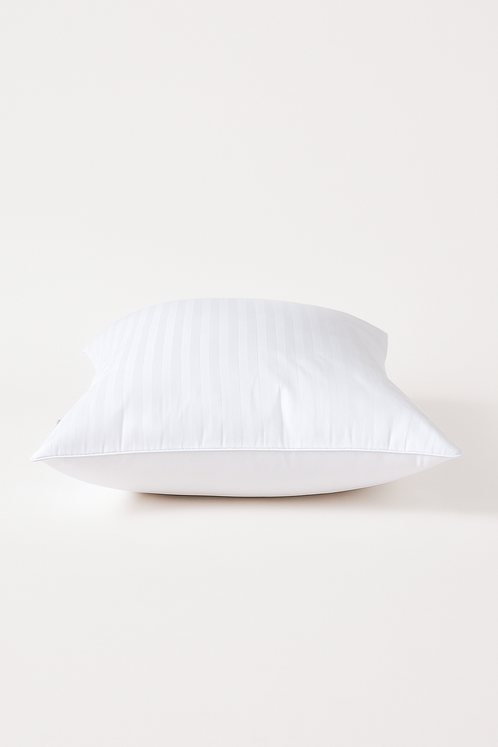 oreiller blanc en duvet et plumes d'oie ignifugé 100 coton