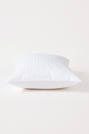 oreiller blanc en duvet et plumes d'oie ignifugé 100 coton
