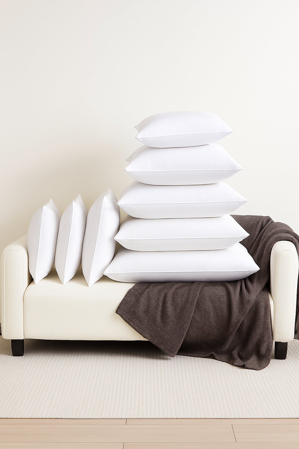 oreiller en duvet d'oie doux et confortable 50 x 70 cm