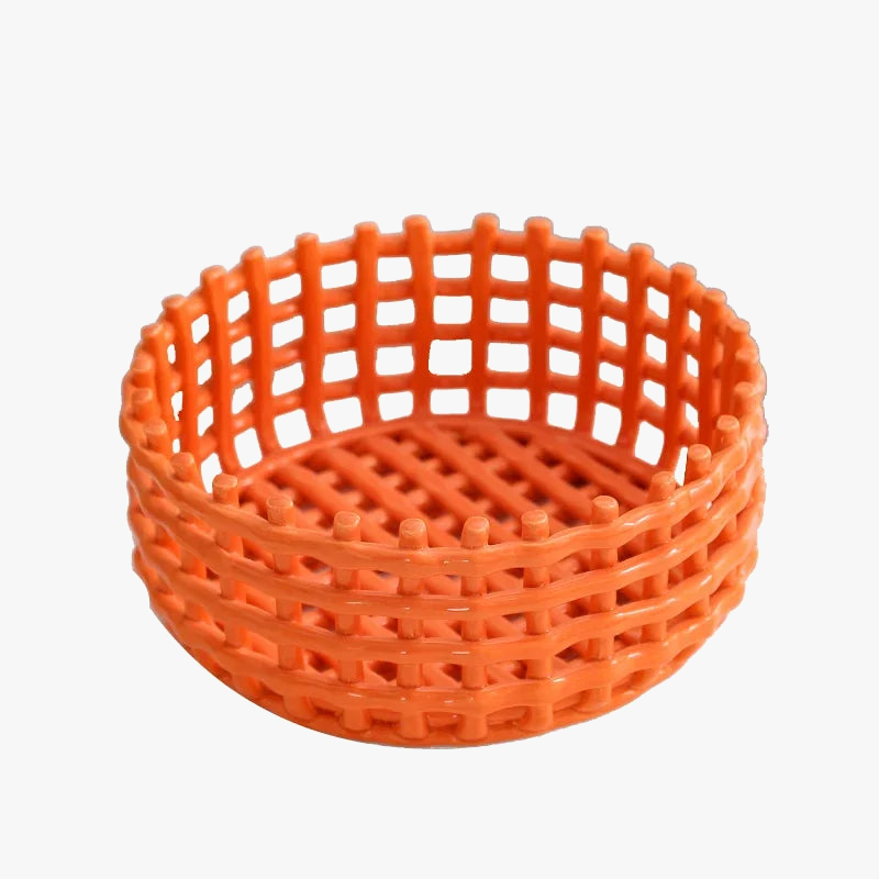 panier de rangement en céramique pour fruits et ustensiles de cuisine