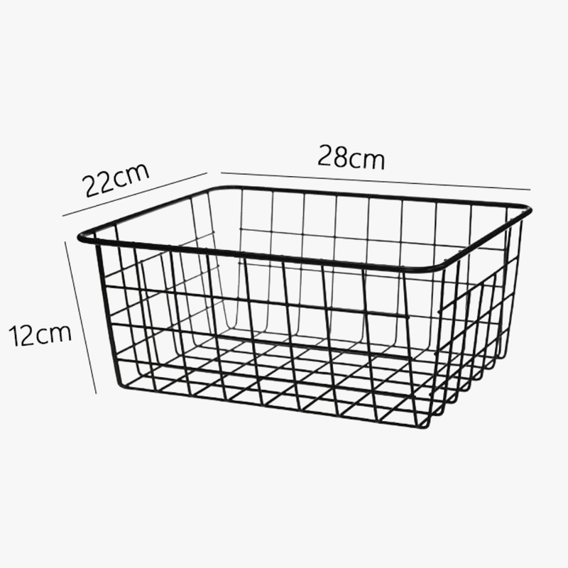 panier de rangement en métal pour organisation pratique et élégante