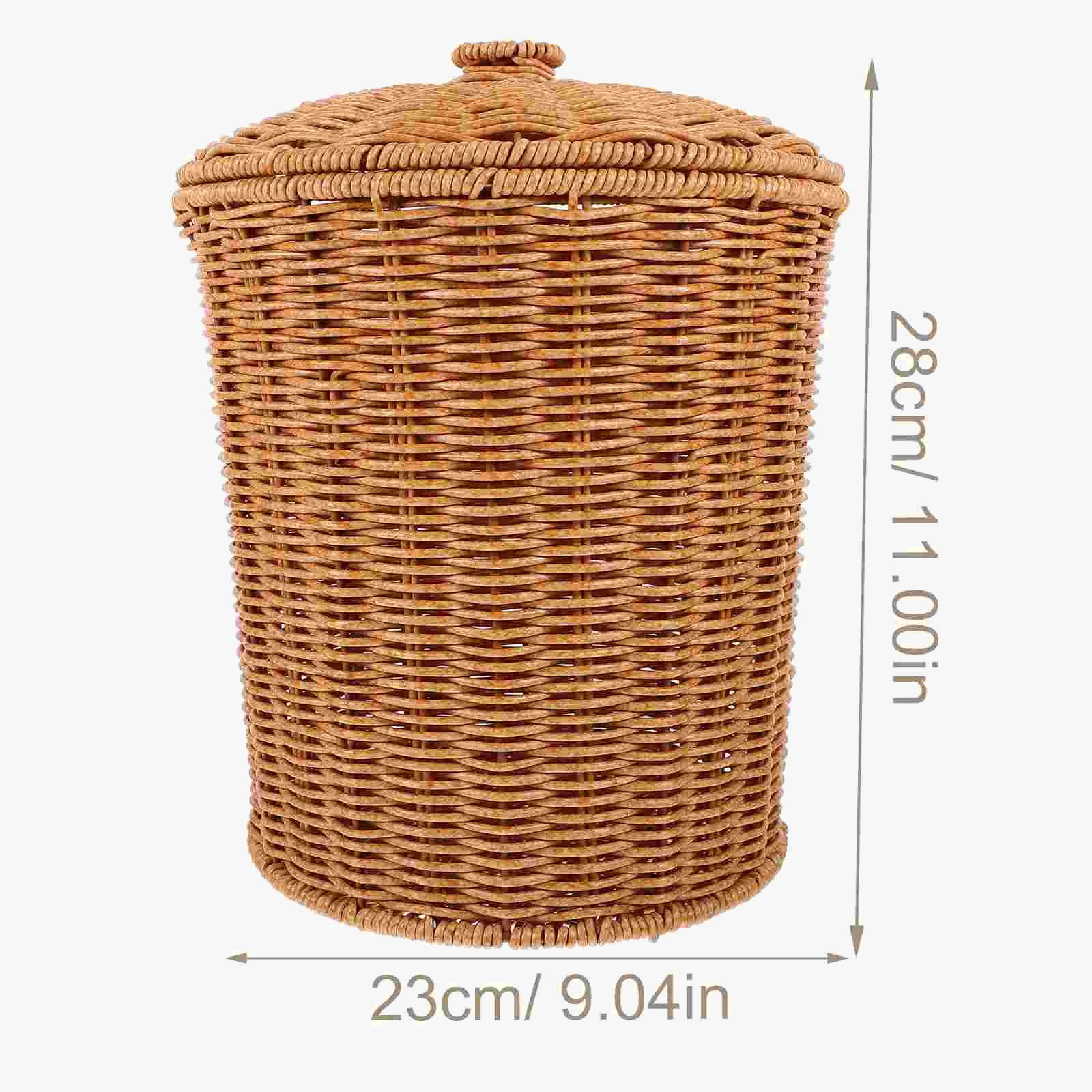 panier de rangement en osier pour vêtements et déchets