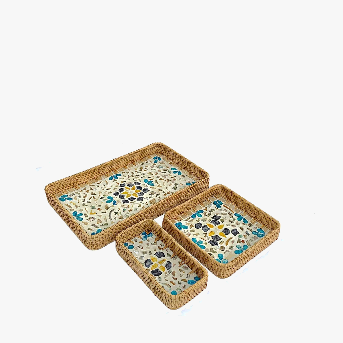 panier de rangement en rotin tissé pour aliments et décoration