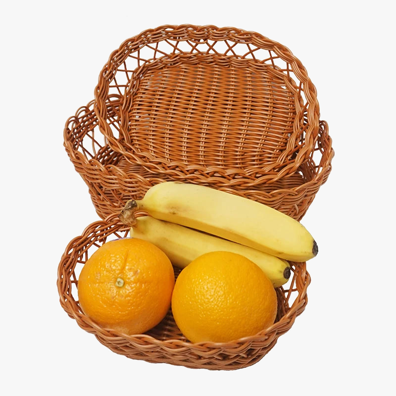 panier de rangement tissé pour collations et fruits