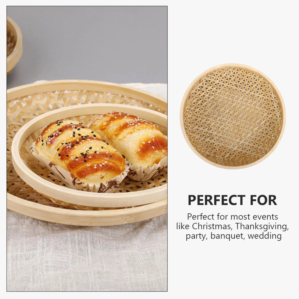 panier en bambou tressé pour collations et fruits