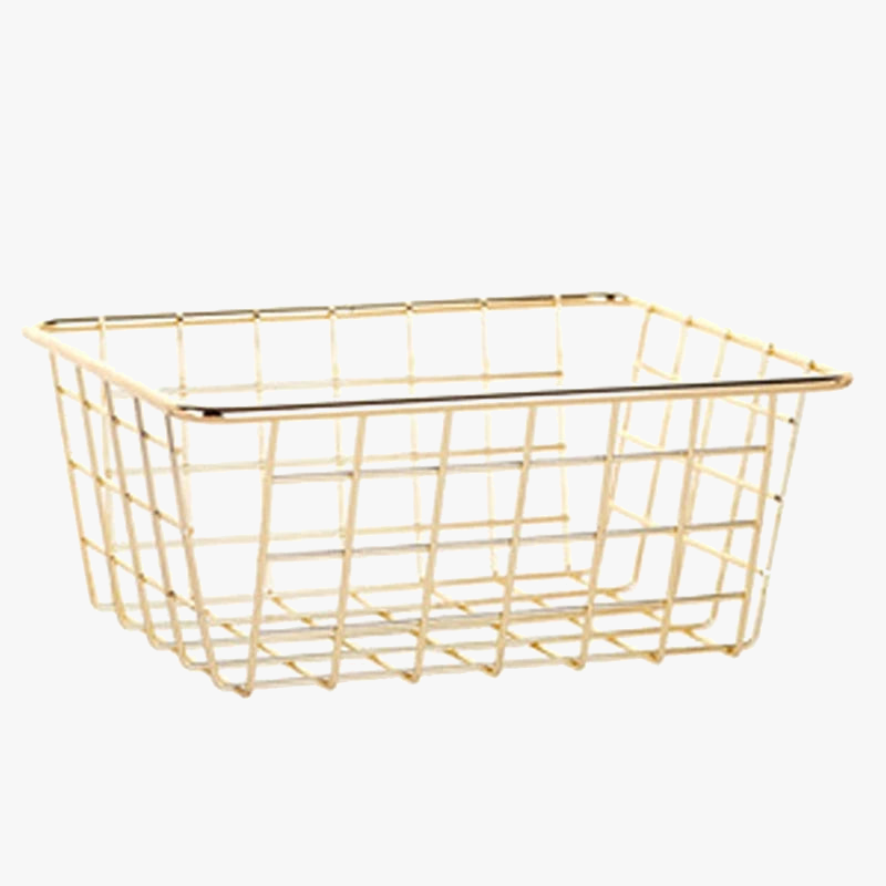 panier en fer pour rangement à la maison et salle de bain