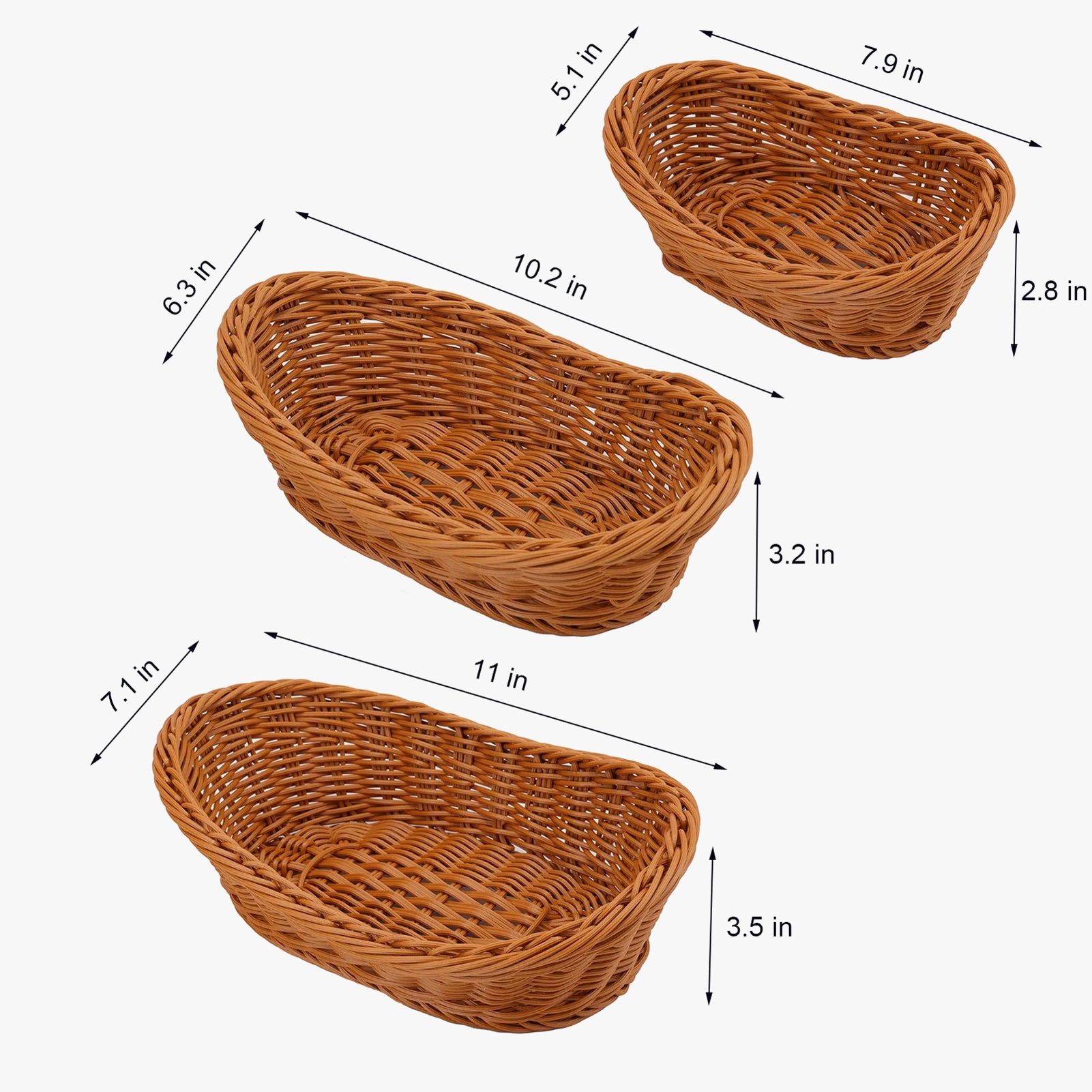 panier en rotin tissé pour service de légumes en cuisine
