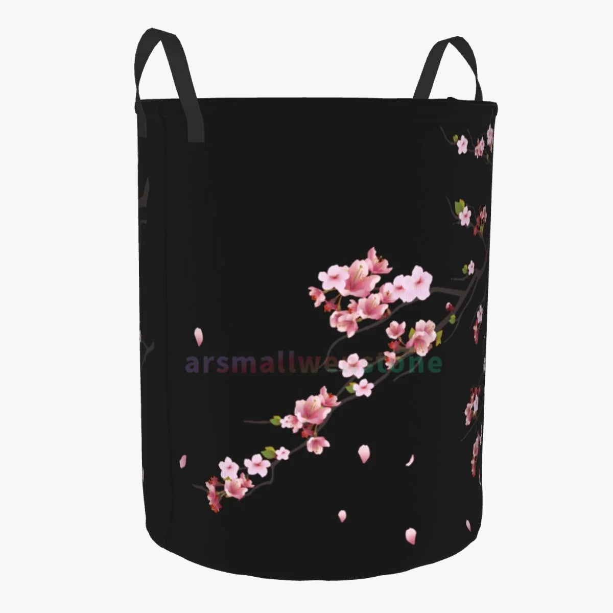 panier à linge rond en forme de branche de sakura pour rangement