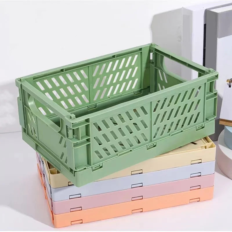 panier pliable empilable pour rangement maquillage bijoux jouets