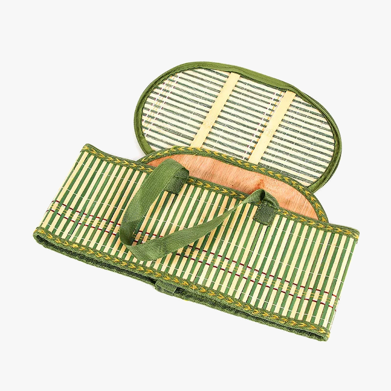 panier pliable en bambou tressé pour fruits et légumes
