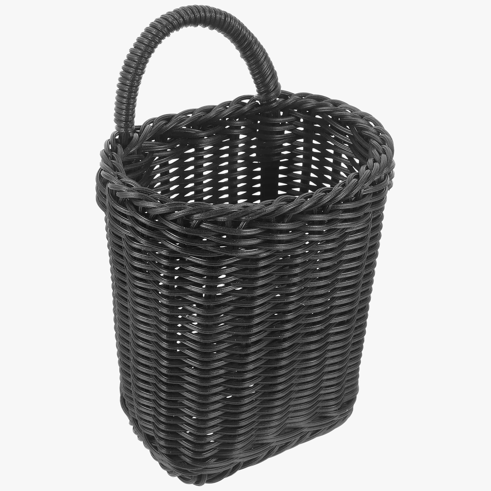 panier suspendu en osier pour décoration murale des fleurs