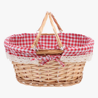 paniers de rangement en osier pour pique-nique décoratifs et pratiques