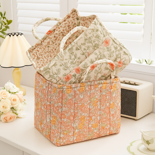 paniers de rangement en tissu grande capacité avec poignées pratiques