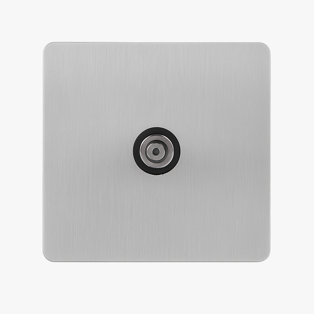 panneaux métalliques double prise interrupteur vintage avec usb