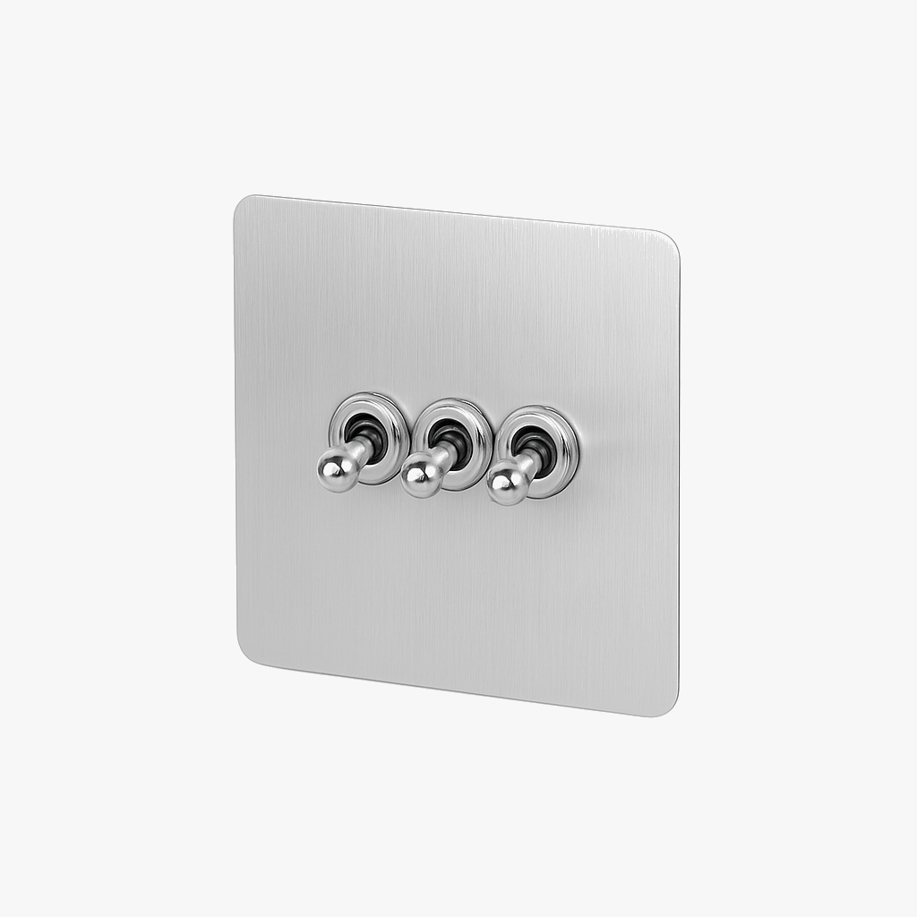 panneaux métalliques double prise interrupteur vintage avec usb