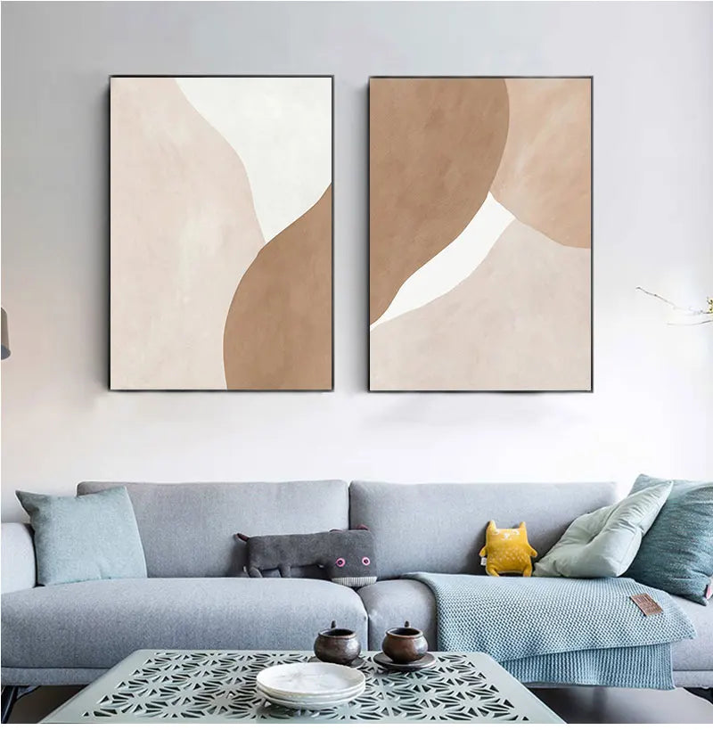 peinture abstraite géométrique moderne pour décoration intérieure
