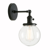 Permo 5.9 ''Vintage applique moderne en verre applique murale luminaires luminaire Loft chevet miroir lampe escalier lumières
