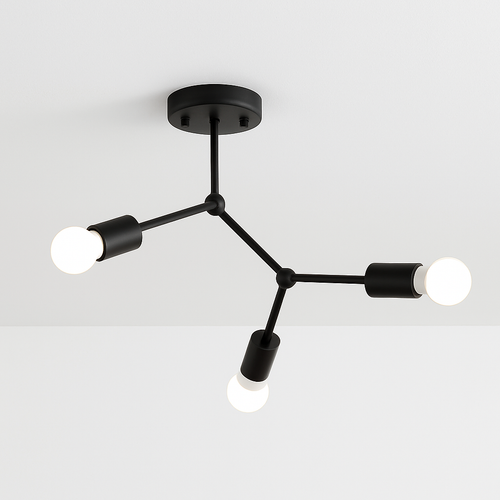 Plafonnier branche de spots style retro Personality