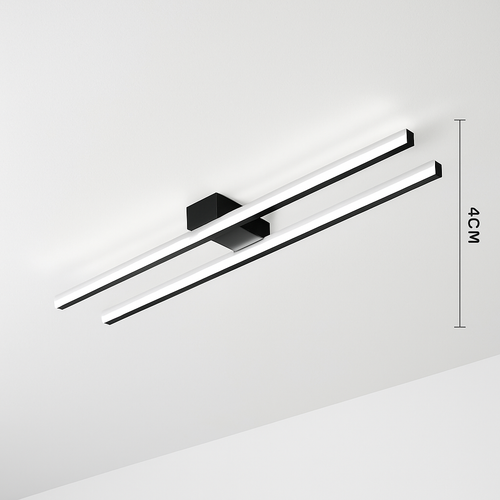 Plafonnier design industriel LED avec barre lumineuse Warren