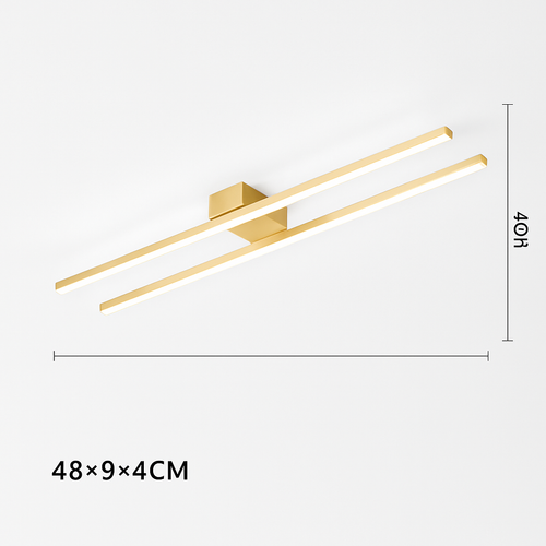 Plafonnier design industriel LED avec barre lumineuse Warren