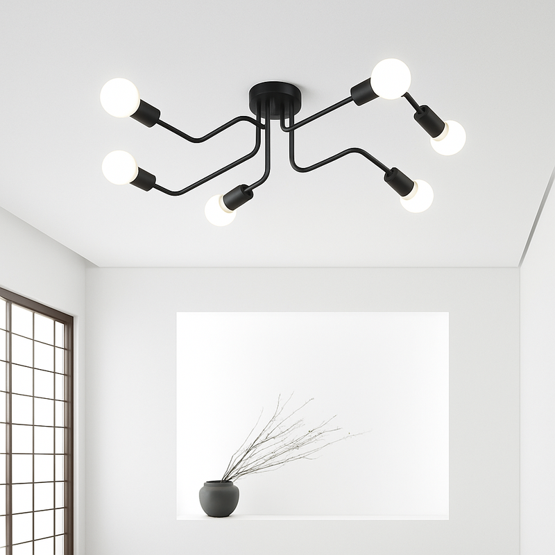 Système de lampes sur rail Lumaro,spots,suspension,7 lampes,noir,48V Système de lampes sur rail Lumaro,spots,suspension,7 lampes,noir,48V