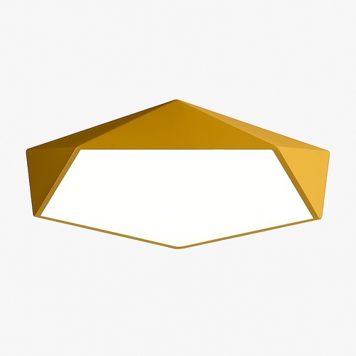 Plafonnier design LED géométrique de couleur