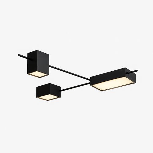 Plafonnier design LED industriel géométrique Alani