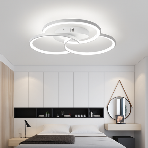 Plafonnier design LED rosace trois cercles Bwart - vue 4 sur 8