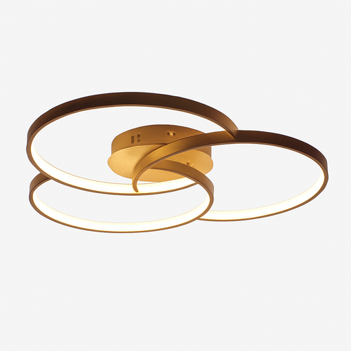 Plafonnier design LED rosace trois cercles Bwart - vue 9 sur 8