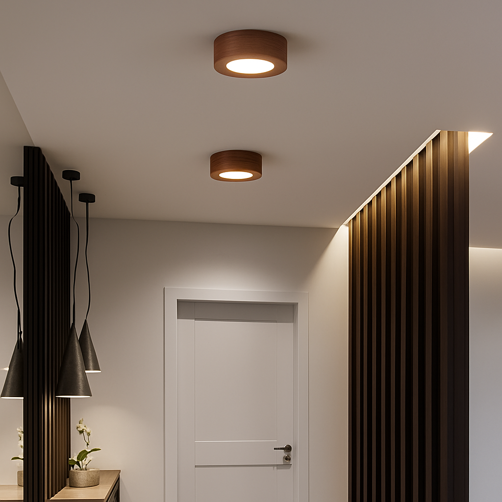 plafonnier en bois design lumineux pour décoration intérieure élégante - vue 5 sur 10