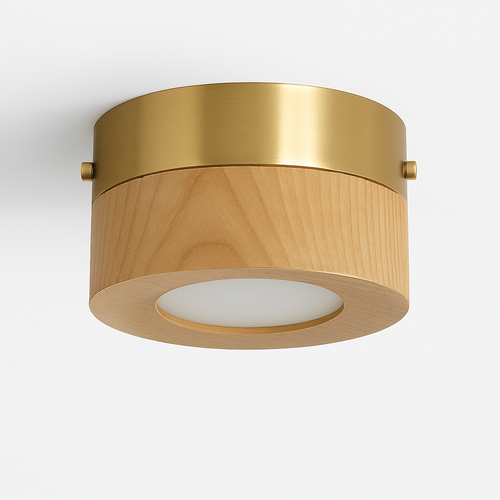 plafonnier en bois design lumineux pour décoration intérieure élégante