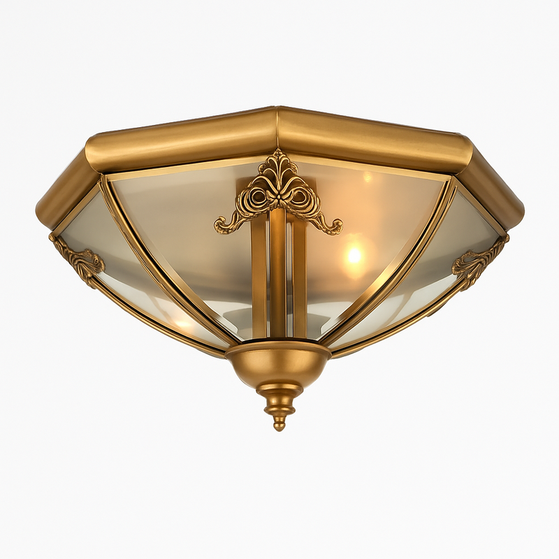 plafonnier en cuivre pour intérieur et extérieur polyvalent