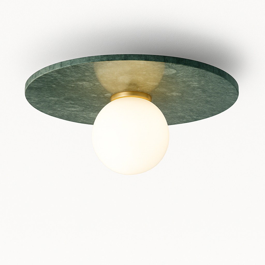 Plafonnier en marbre nordique pour la décoration intérieure salon chambre éclairage en marbre blanc noir vert pierre allée couloir lampe