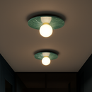 Plafonnier en marbre nordique pour la décoration intérieure salon chambre éclairage en marbre blanc noir vert pierre allée couloir lampe