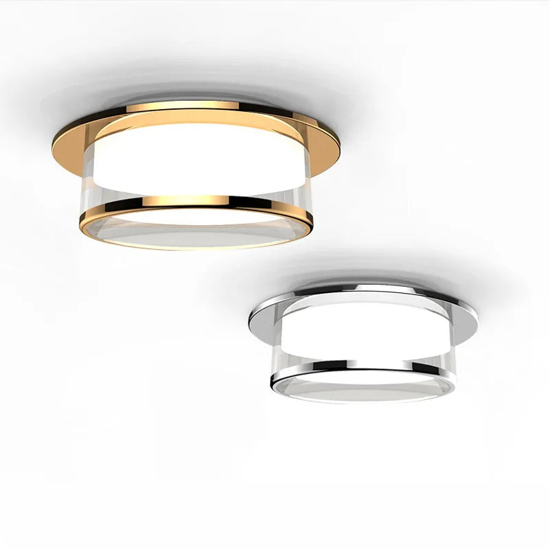 plafonnier encastré en cristal style luxueux pour éclairage LED